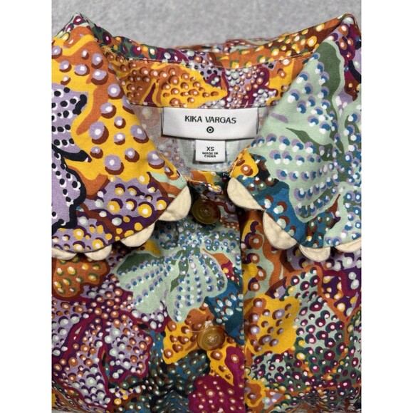 Kika Vargas x Target Dress Womens Size XS Anemone Floral Mini Cottagecore Boho - Picture 10 of 10